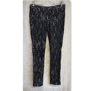 ASOS Mens Super Skinny Size 32/32 Formal Dress Pants Black Lace Overlay Alt Goth